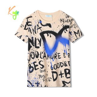 Chlapecké tričko kr.r. Kugo FB3812 béžové